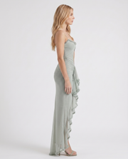 Melina Cutout Maxi Dress Pistachio view 4