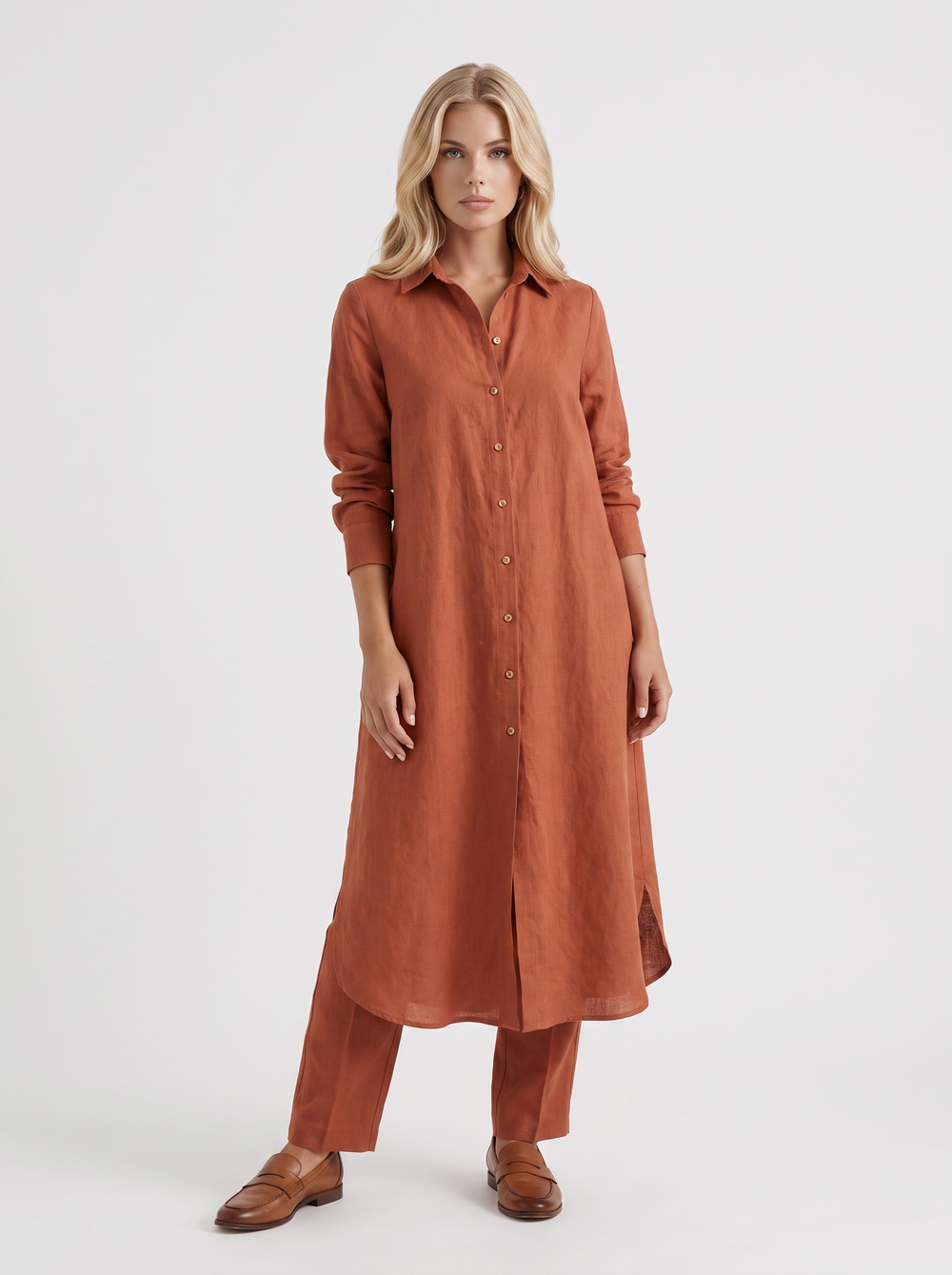 Nell Pants Set Brown