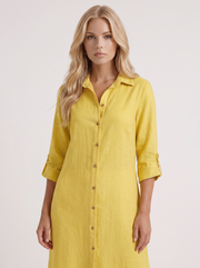 Nell Linen Pants Set Yellow view 2