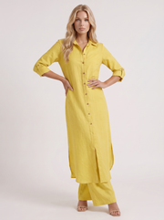 Nell Linen Pants Set Yellow view 3