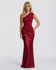 Noelle Draped Maxi Dress Burgundy view 3