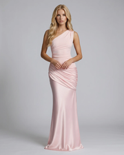 Noelle Draped Maxi Dress Pink view 4