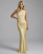 Noelle Draped Maxi Dress Yellow view 2