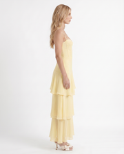 Odette Tiered Maxi Dress Yellow view 4