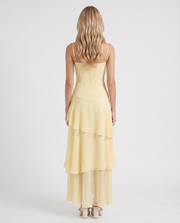 Odette Tiered Maxi Dress Yellow view 6