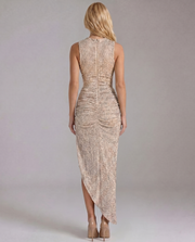 Olivia Backless Maxi Dress Beige view 2