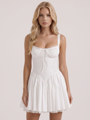 Ophelia Corset Mini Dress White view 2