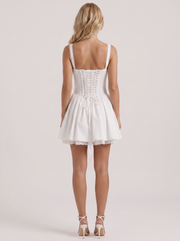 Ophelia Corset Mini Dress White view 5
