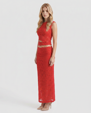 Rocelle Lace Set Red view 3