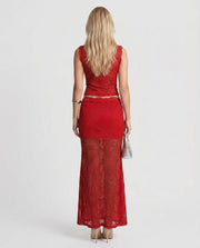 Rocelle Lace Set Red view 5
