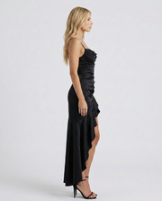 Rosalie Cowl Maxi Dress Black view 4