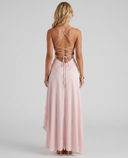 Rosalie Cowl Maxi Dress Blush view 5