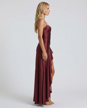 Rosalie Cowl Maxi Dress Cherry Lacquer view 4