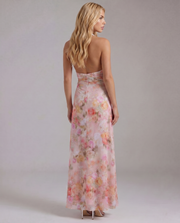 Sarah Plunge Maxi Dress Pink view 2