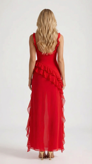 Seraphina Ruffle Maxi Dress view 7