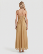 Tatum Keyhole Maxi Dress Khaki view 5