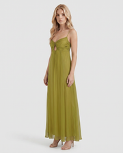 Tatum Keyhole Maxi Dress Olive Green view 3