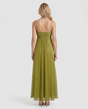 Tatum Keyhole Maxi Dress Olive Green view 5