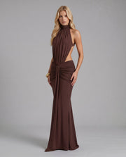 Tiffany Maxi Dress Brown view 2