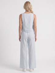 Vale Linen Pants Set White view 5