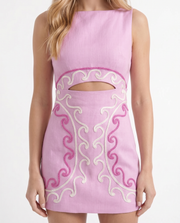 Wren Cutout Mini Dress Pink view 6