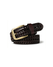 Braxton Braided Leather Belt view 1