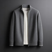 Bordeaux Merino Zip Jacket view 4